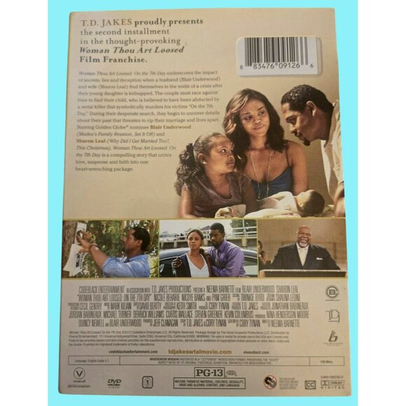 T.D. Jakes - Woman Thou Art Loosed: On The 7th Day DVD PG-13 - Picture 2 of 2